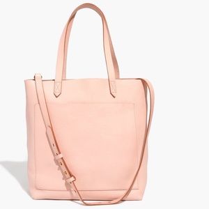 Madewell pink blush nude medium transport tote